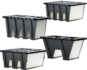 Tecnocomp produzione filtri aria per polveri, fumi secchi, nebbie olio, turbine a gas, comfort, elettroerosione, veicoli industriali, engineering filtro-a-tasca-rigida-995-996-978-987-997