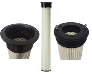 Tecnocomp produzione filtri aria per depolverazione filtro-cilindrico-con-flangia-in-pu-compatto-1034-6862-6863